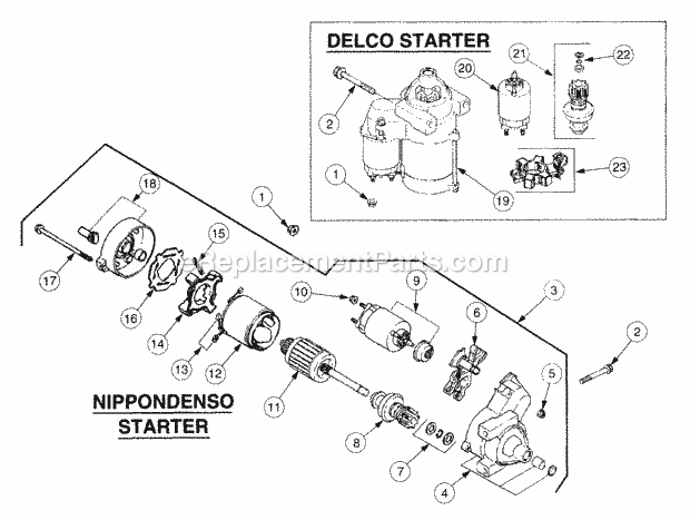 Electric Start Diagram and Parts List for 2176 13A-274G100 Cub Cadet Lawn Tractor